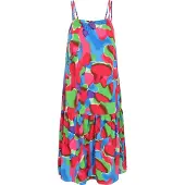 IZIA Vestido azul real / verde / roxo / vermelho