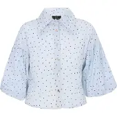 Faina Blusa azul / preto