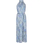 IZIA Vestido bege / azul / branco