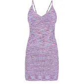 Mymo Vestido de malha 'Spring Summer' azul / roxo / cor-de-rosa