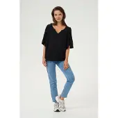 Kaffe Blusa 'KA Mona' preto