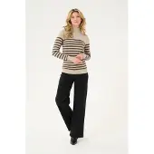 Kaffe Pullover 'KA Lizza' bege claro / castanho