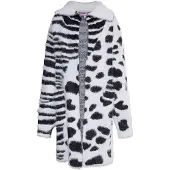 Mymo KIDS Casaco de malha 'Mimo' preto / branco