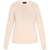 Faina Pullover nude / branco