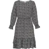 FELIPA Vestido 'Fashion Look' preto / branco