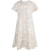 Dreimaster Vestido verde / rosa / vermelho / branco lã