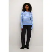 Kaffe Pullover 'KA Lida' azul céu / offwhite