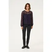Kaffe Blusa 'KA Silja' roxo escuro