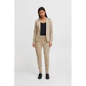 Ichi Blazer 'RUTI' bege escuro / bege mosqueado