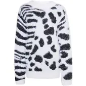 Mymo KIDS Pullover 'Mimo' preto / branco