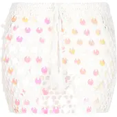 IZIA Saia laranja / rosa escuro / offwhite
