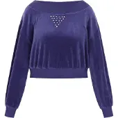 Faina Sweatshirt 'Fashion Look' navy / prata