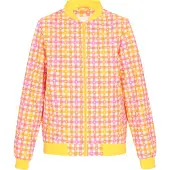 Mymo Casaco meia-estação amarelo / cor-de-rosa / branco