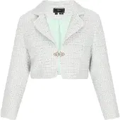 Faina Blazer azul pastel / menta