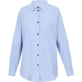 Usha Blusa 'Classic Look' azul claro / branco