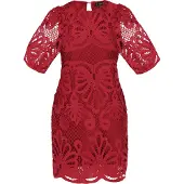Faina Vestido de cocktail 'Fashion Look' vermelho escuro