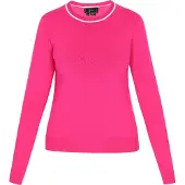 Faina Pullover rosa / branco