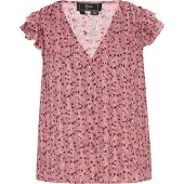 Faina Blusa 'Fashion Look' malva / lavanda / melancia / preto
