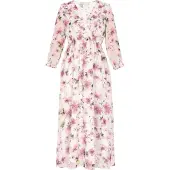 Usha Vestido verde / cor-de-rosa / eosin / branco