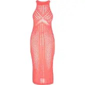 IZIA Vestido de praia coral
