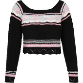 IZIA Pullover azul claro / cor-de-rosa / preto / branco