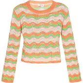 IZIA Pullover bege / verde / orquídea / laranja