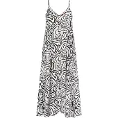 MyMo ROCKS Vestido de verão preto / branco