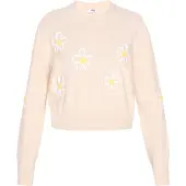 Mymo Pullover amarelo claro / branco / offwhite