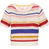 IZIA Pullover 'Boho' azul / amarelo / vermelho / branco