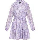 Dreimaster Vestidos camiseiros cinzento claro / verde escuro / lavanda / rosa