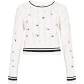 Mymo Pullover verde claro / rosa / preto / branco