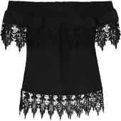 IZIA Blusa 'Boho' preto