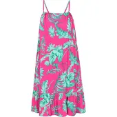 IZIA Vestido de verão turquesa / rosa