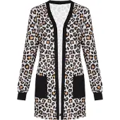 Faina Casaco de malha 'Fashion Look' mocha / preto / branco