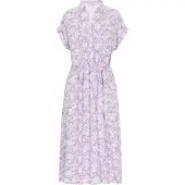 FELIPA Vestidos camiseiros 'Classic Look' roxo / branco
