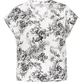 FELIPA Blusa 'Fashion Look' cinzento / preto / branco