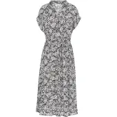 FELIPA Vestidos camiseiros preto / branco
