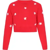 Mymo Pullover vermelho / branco