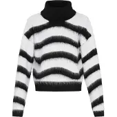 MyMo ROCKS Pullover preto / branco