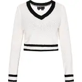 Faina Pullover preto / offwhite
