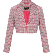 Faina Blazer azul / rosa / vermelho