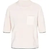 Dreimaster Klassik Pullover branco lã