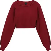 Dreimaster Klassik Pullover borgonha