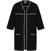 Dreimaster Maritim Casaco de malha preto / branco