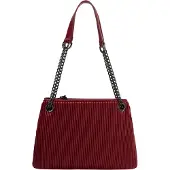 Faina Mala de ombro vermelho escuro