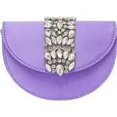 Faina Clutches roxo / prata