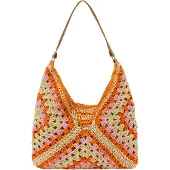 IZIA Mala de ombro areia / laranja / cor-de-rosa