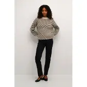 Kaffe Pullover 'KA Verana' bege mosqueado / cinzento