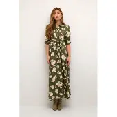 Kaffe Vestidos camiseiros 'Velana' opal / oliveira / pó / branco