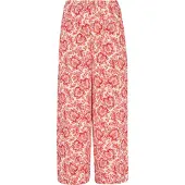 Usha Calças laranja / vermelho / branco